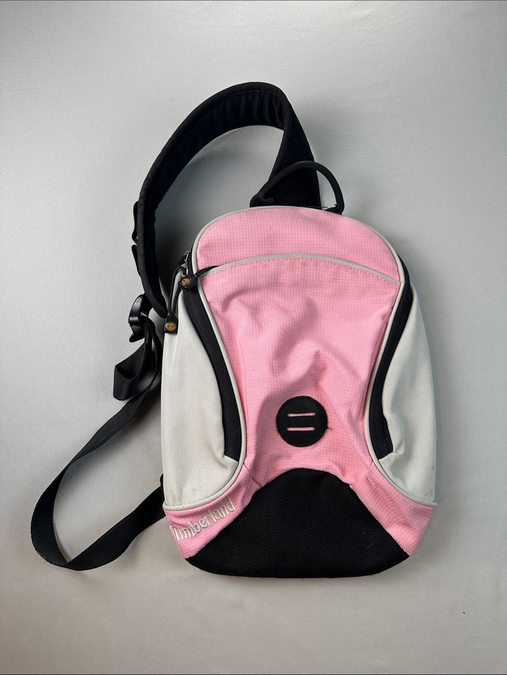 Timberland Crossbody Backpack Bag Purse Pink White Sling Bag